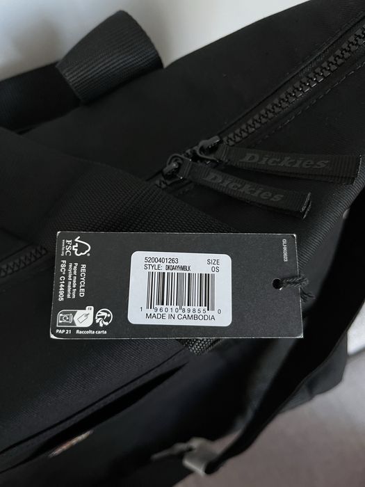 Оригінал Dickies (35L) Lisbon Weekender Bag DK0A4YHMBLK Сумка Чемодан