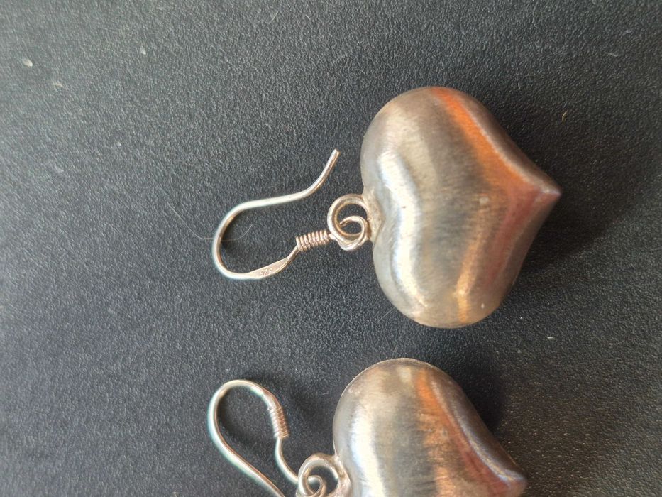 Srebrne kolczyki 925 Sterling serduszka 5,7 gr
