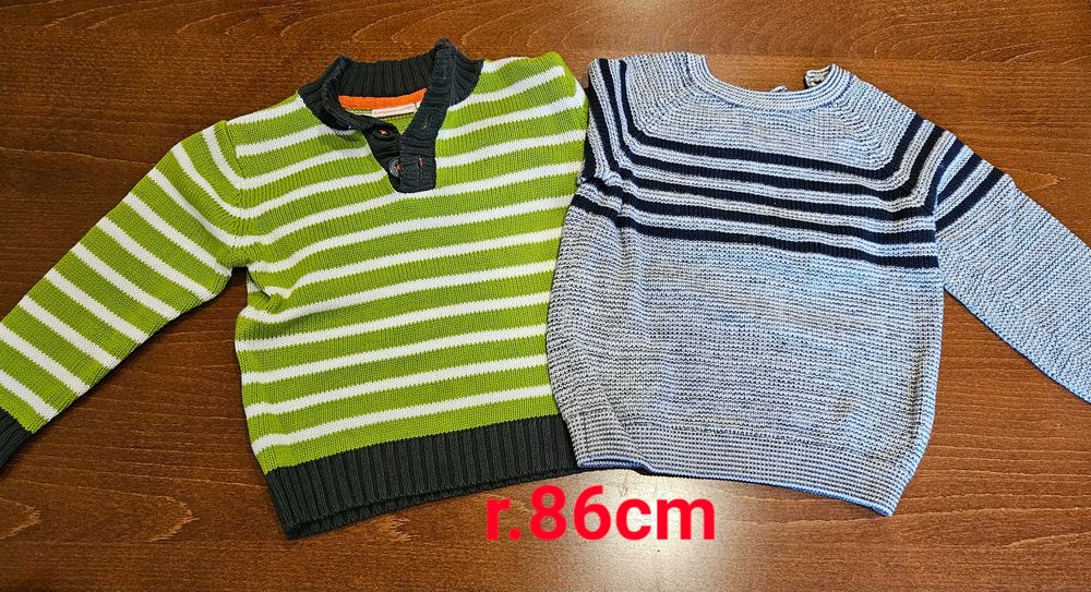 2x sweterek r.86cm dla chłopca