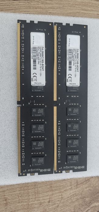 G.Skill 16gb 2x8gb ddr4 2666MHz CL19
