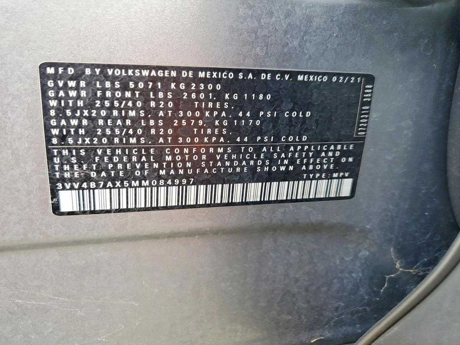 2021 Volkswagen Tiguan 2.0 SEL Premium R-Line 4Motion