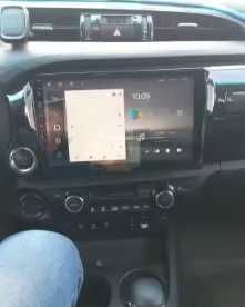 Rádio Android Toyota Hilux Pickup 2015 a 2023 CARPLAY 10" gps 2/32GB NOVO