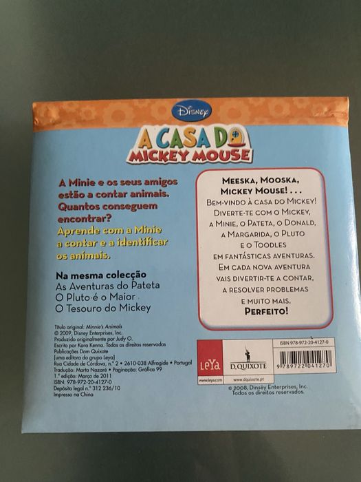Livros Pack de 4 da Disney “A Casa do Mickey Mouse”
