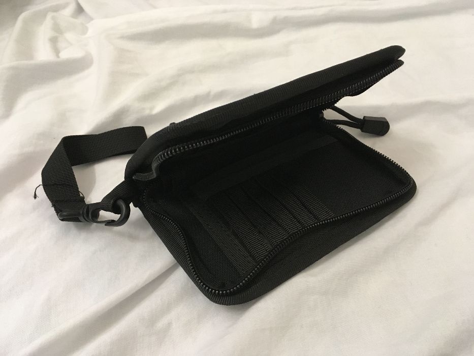Carteira nylon preta Wallet nylon black