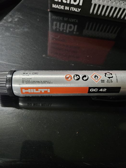 Pregos hilti gx3 e gaz