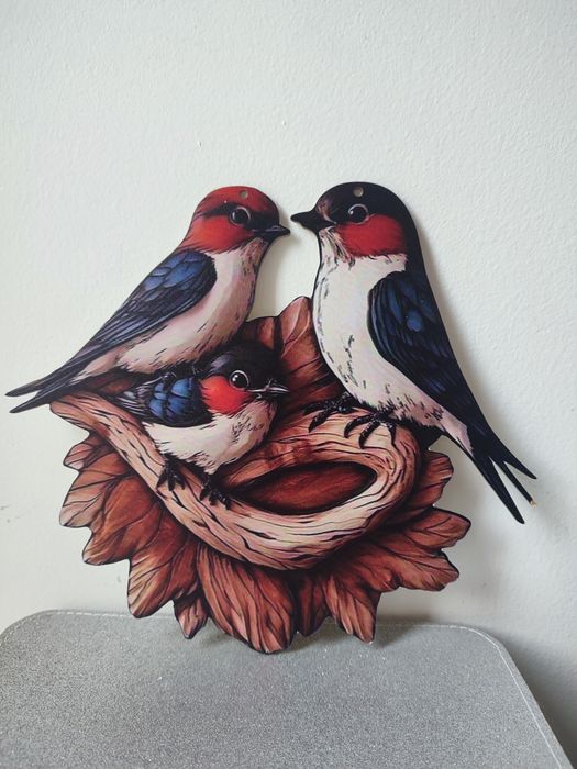 Zimowe ptaszki obrazek