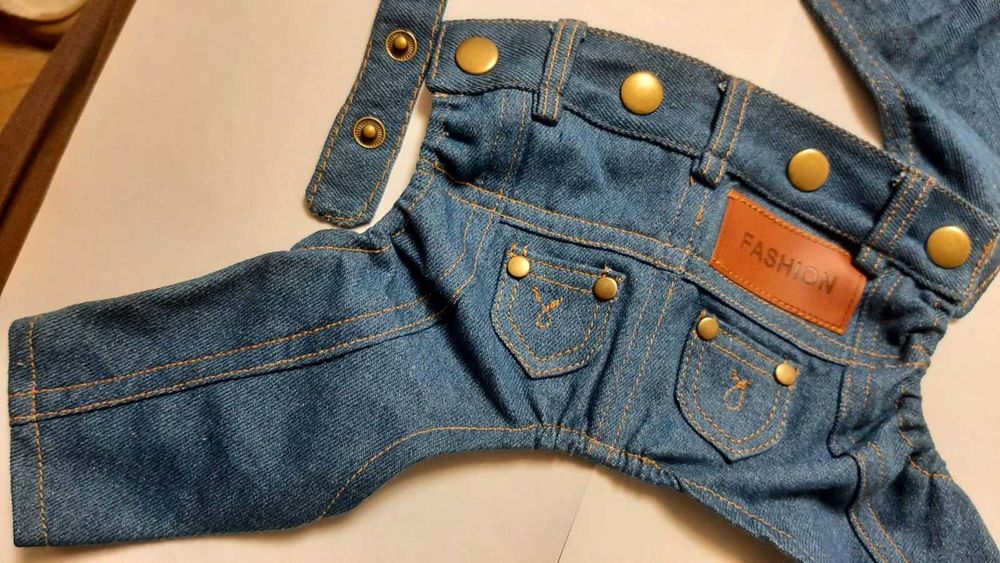 джинсовий комбінезон для собак S, джинси