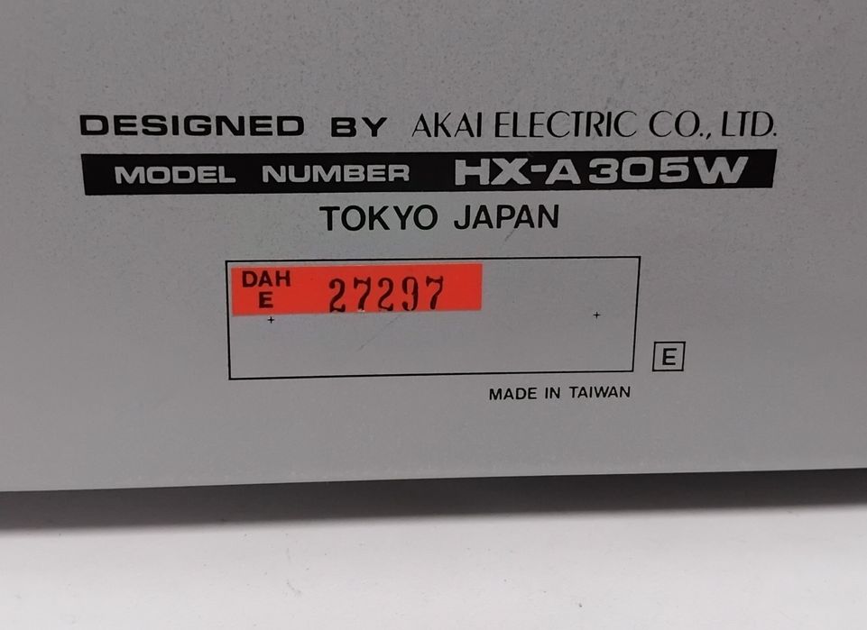 AKAI deck cassettes HX-A305W