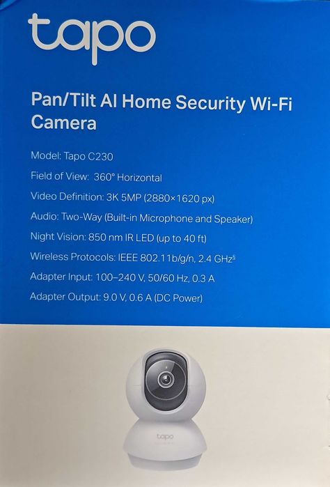 TP-Link Tapo C230 – Câmara Wi-Fi 3K 5MP