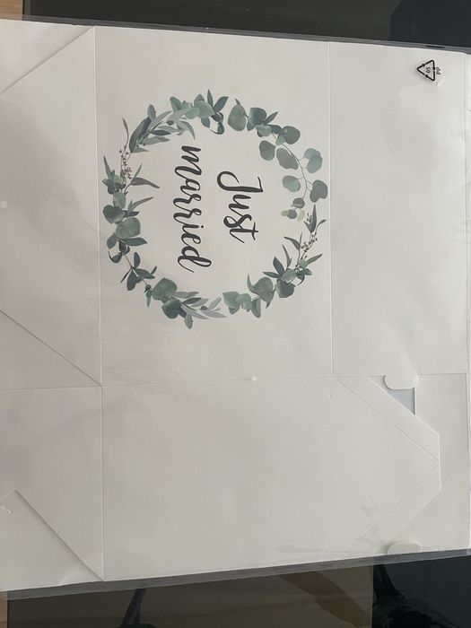 Pudełko na koperty ślubne - białe