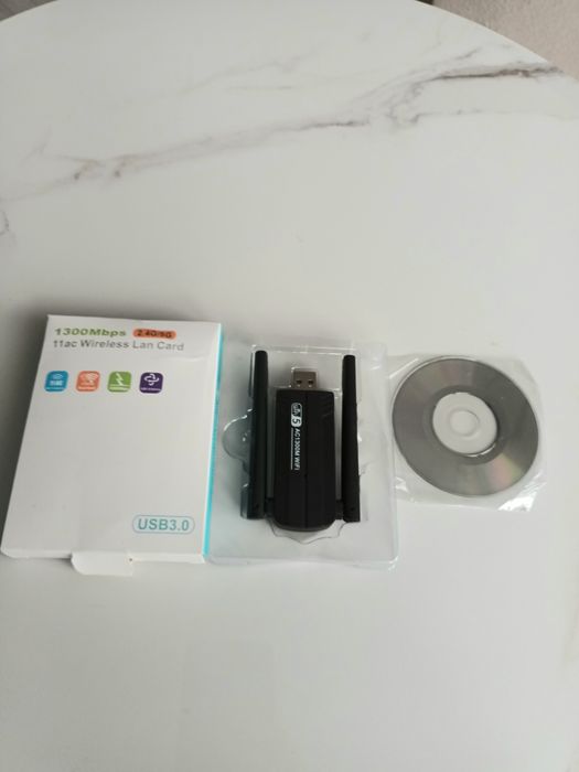 Karta Sieciowa WiFi 1300Mbps USB 3.0 | Dual Band 2.4/5GHz | NOWA