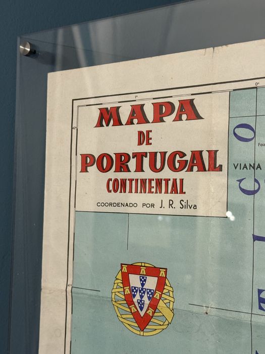 Mapa de Portugal Continental - Coord. J.R.Silva