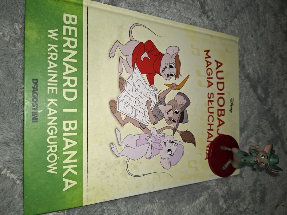 Bernard i Bianka w Krainie Kangurów, książka + figurka