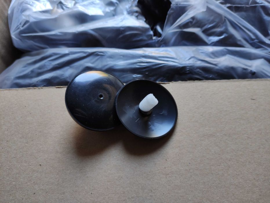 Klipsy antykradzieżowe + szpilki, czarne NOWE 1000 szt.