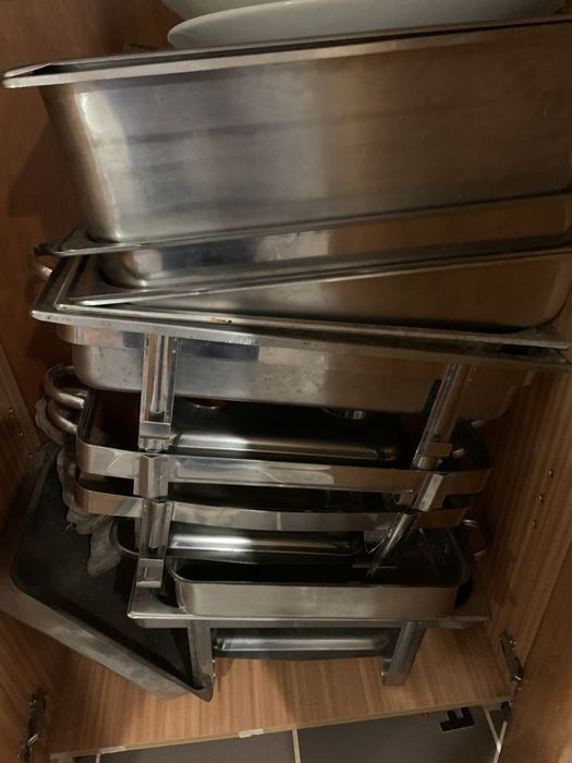 5 Rechaud , fiambreira ,3 sifões,100 copos antg(70anos )triturador