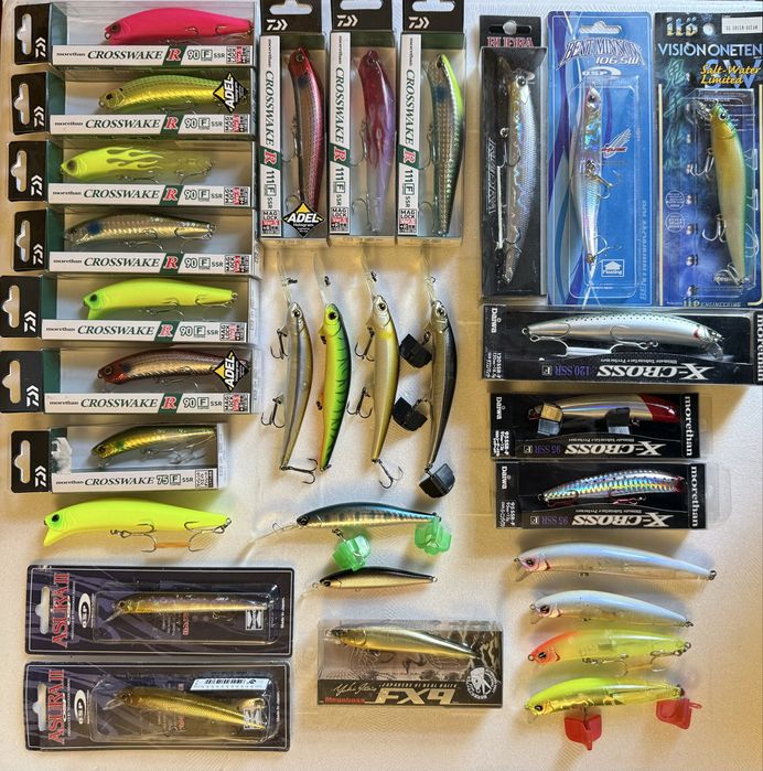 Воблери Nories , DUO, Megabass, OSP, Tiemco, Shimano -