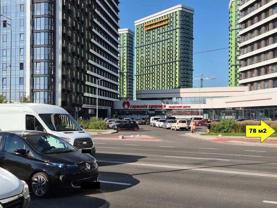 Фасад 78м, є ремонт, ЖК GREAT, Грейт, Дніпровська набережна, 5000 кв.