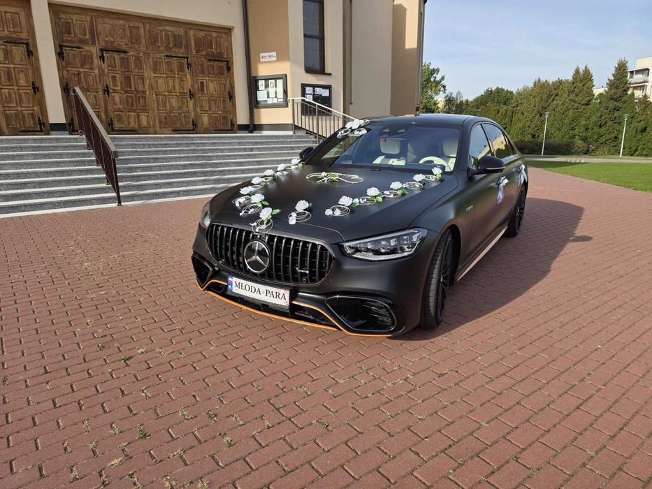 Auto do ślubu przejażdzka wynajem Mercedes s63 AMG