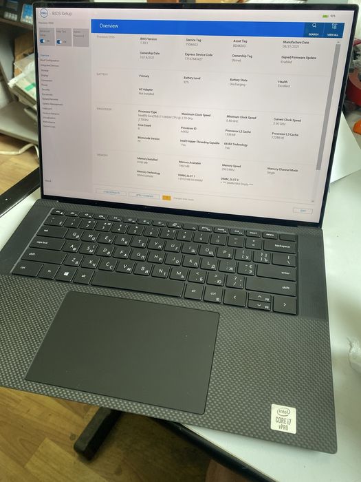 15.6 Dell Precision 5550  4K IPS Touchscreen  i7 nVidia Quadro 4GB Win 11