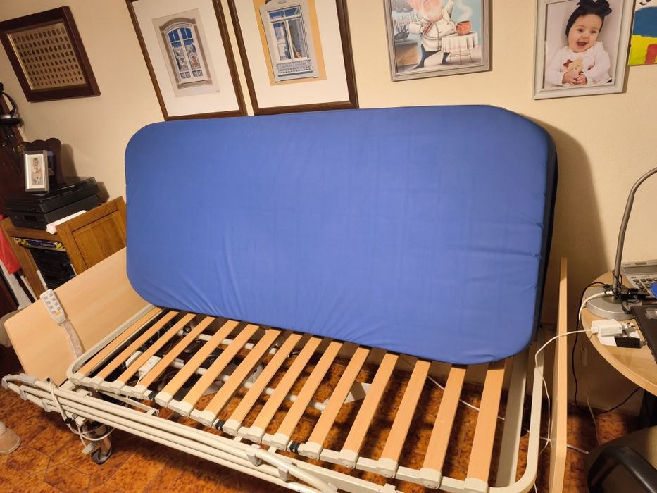 Cama articulada elétrica + colchão