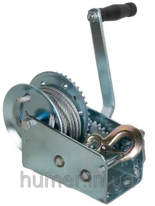 Лебідка барабанна ручна TOR 900 кг | довжин тросу 10м | діаметр 4,8мм