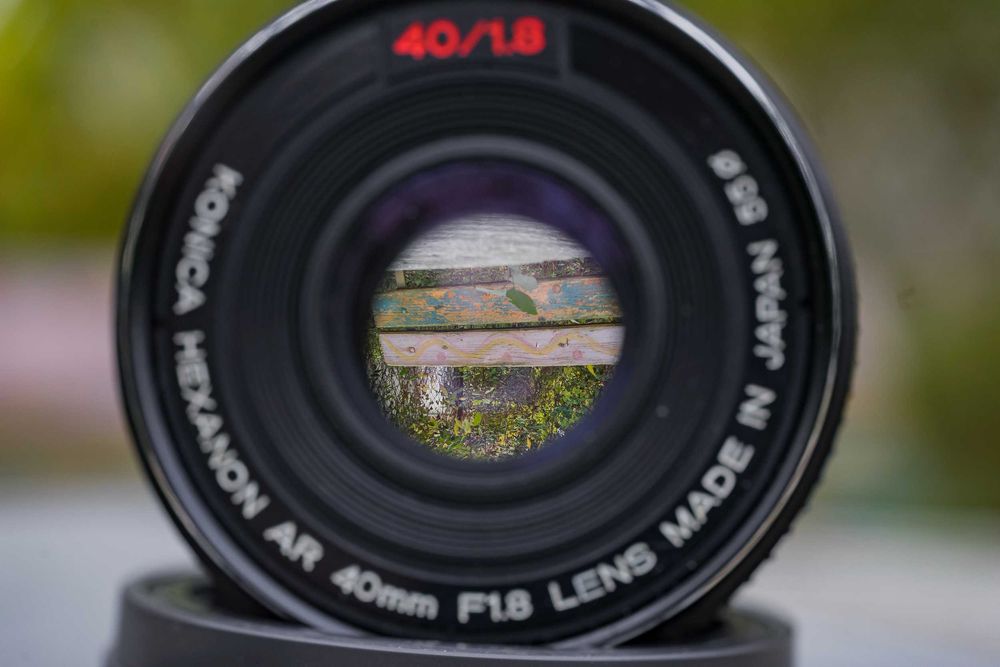 Konica AR Hexanon 40mm f1.8 obiektyw Sony E NEX