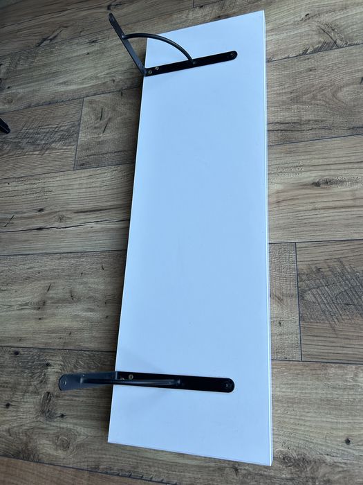 Biala wisząca półka np na książki szerokosc 81 cm - gruba porzadna