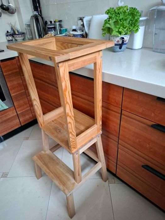 Kitchen helper handmade do małej kuchni, pomocnik kuchenny dla dziecka
