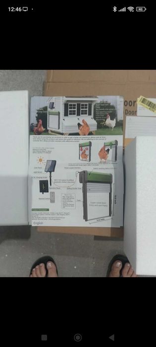 Janela automática para galinheiro