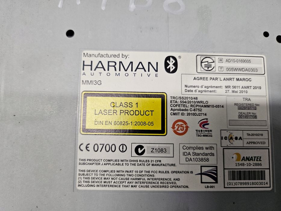 audi a4 b8 q5 a5 lift zestaw mmi multimedia 3g 8r0919604 8r1035666a eu