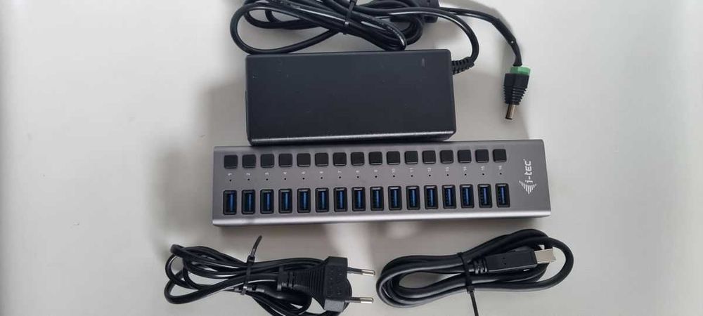 I-tec hub USB 3.2 U3chargehub16 aktywny zasilacz 90W