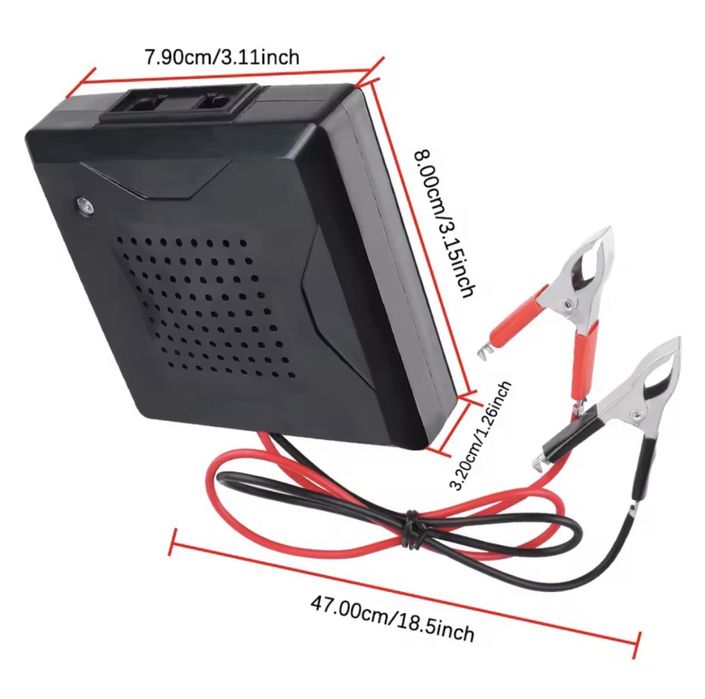 Преобразователь Power inverter 180W DC AC (12В в 220В) инвертор