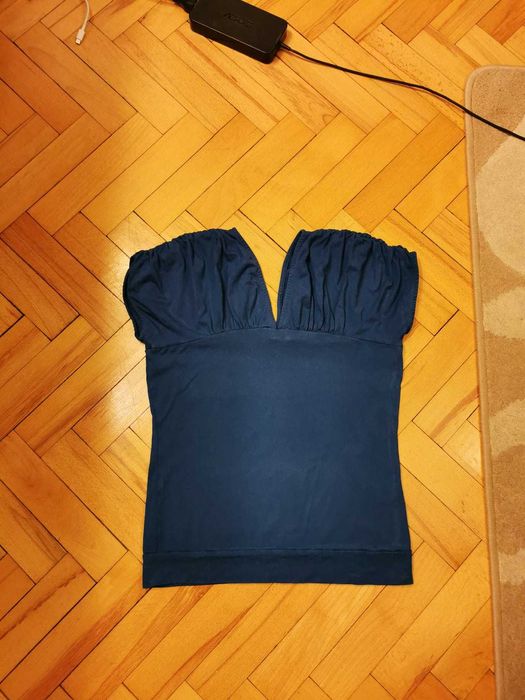 Niebieska, morska bluzka Pretty Girl XS