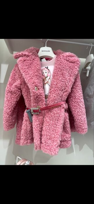 Дитяча шубка тедді італійського преміум бренду Monnalisa