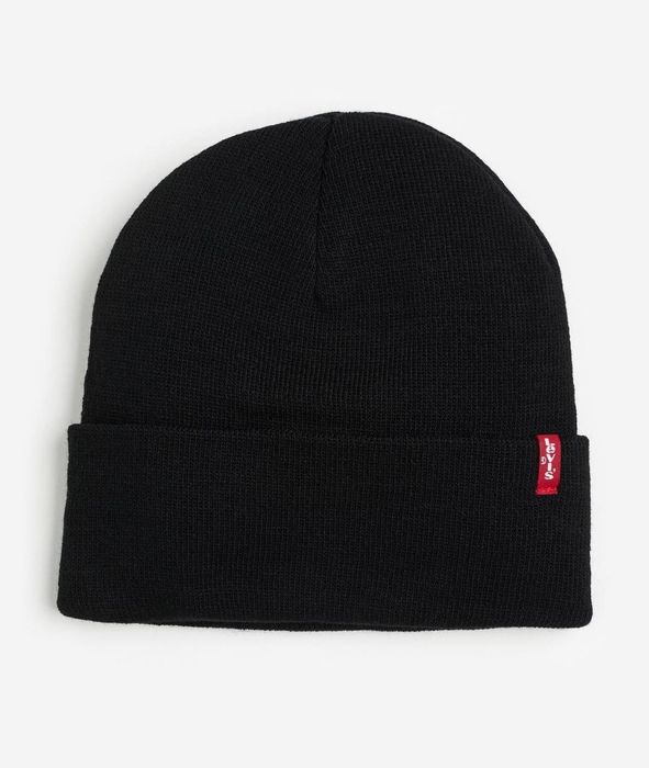 Оригінал Levi’s Slouchy Beanie black-grey 771380889 шапка — zdjęcie 3
