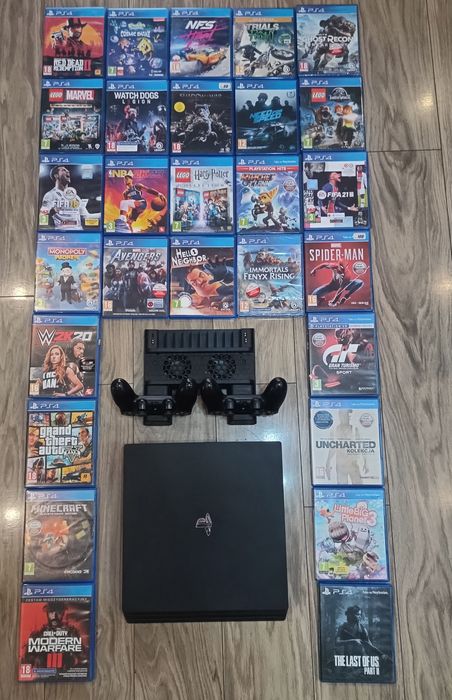 PS4 PRO, PlayStation w super stanie. Najlepszy model. SSD.