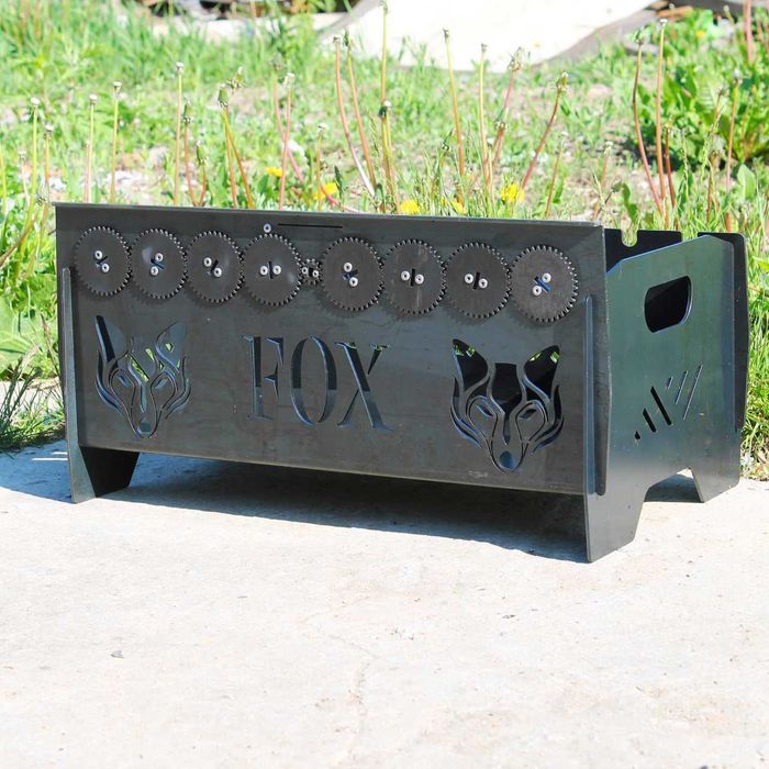 NOV Мангал валіза з елєктроприводом  Раскладной  Самокрут+шампури