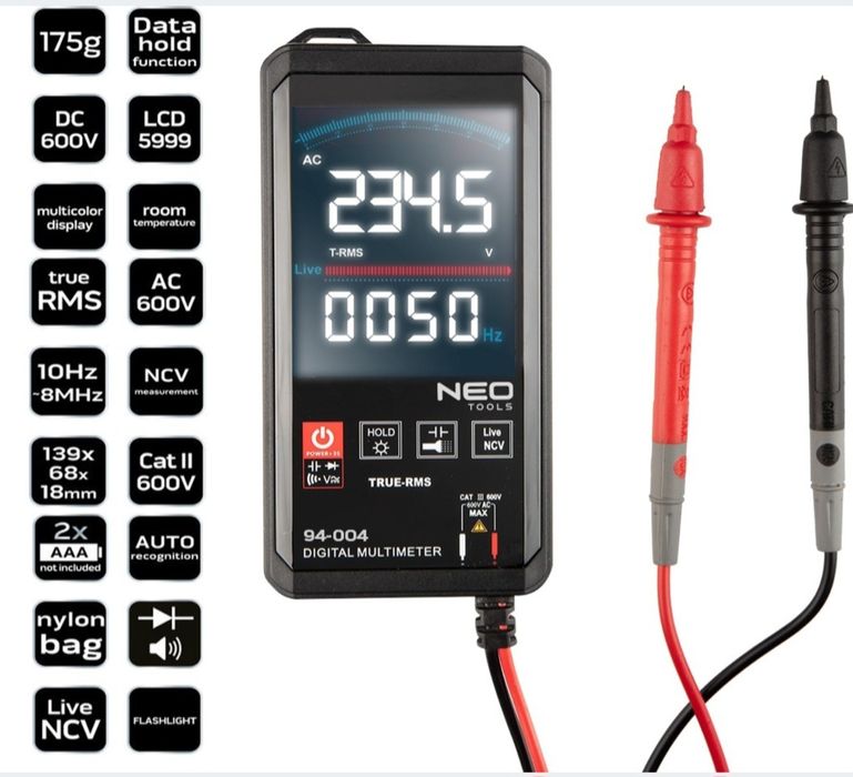 Miernik cyfrowy digital meter Neo Tools