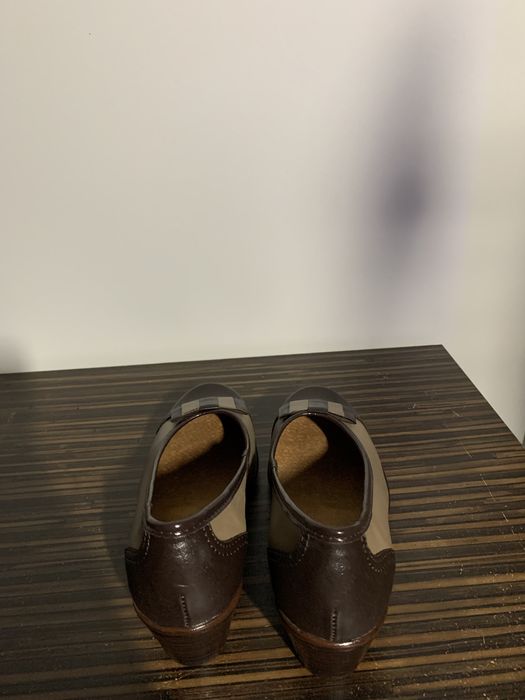 buty janmark brazowe nowe na malym obcasie rozmiar 36