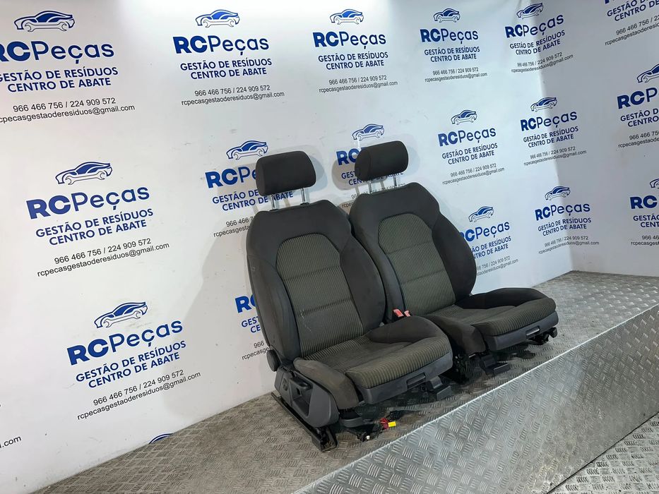 Conjunto Bancos Frente Frontais Pele  Original