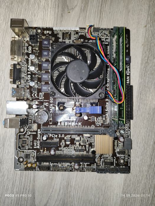 Комплект ПК ASUS A68HM + AMD A4-4000 + 12Гб DDR3 + кулер