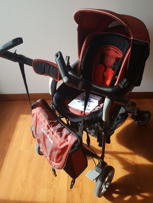 Carrinho Chicco Trio Living - Vermelho Fuego