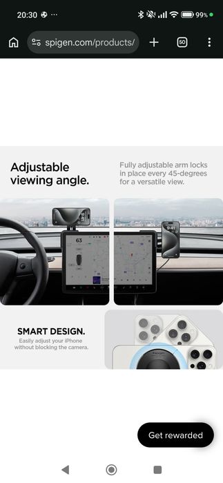 Suporte telemovel para Tesla