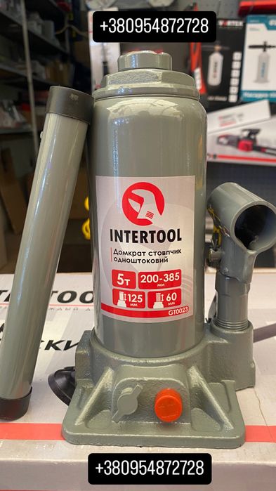 Домкрат "стовпчик" "столбик" одноштоковий 20 т 10 т 5 т INTERTOOL