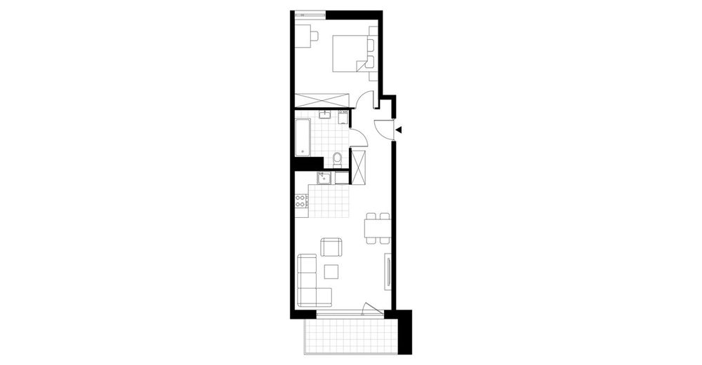 2-pokojowe mieszkanie 49m2 + balkon Bezpośrednio