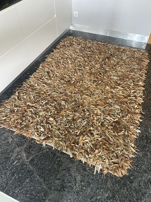 Tapetes retalhos de pele 200x140 e 100 x 60