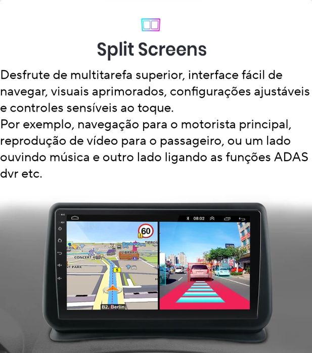 Rádio 1din 7" android 2/32Gb universal Carplay gps wifi Bluetooth NOVO