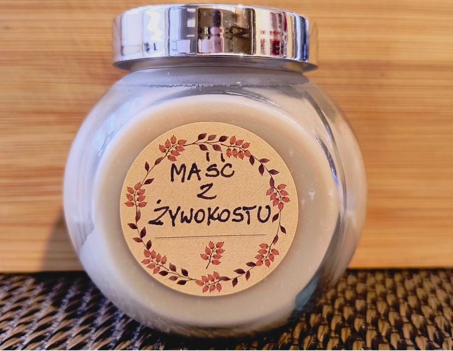 Maść z Żywokostu. Naturalna na Gęsim smalcu. Mocna i skuteczna, 190 ml