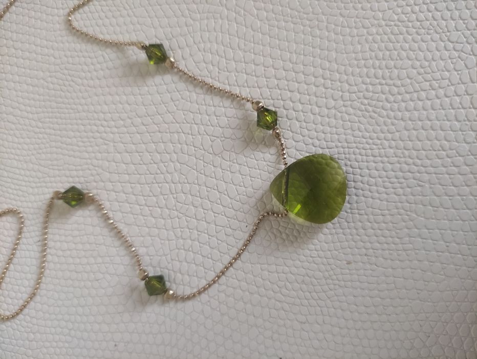 Łańcuszek pozłacany Swarowski