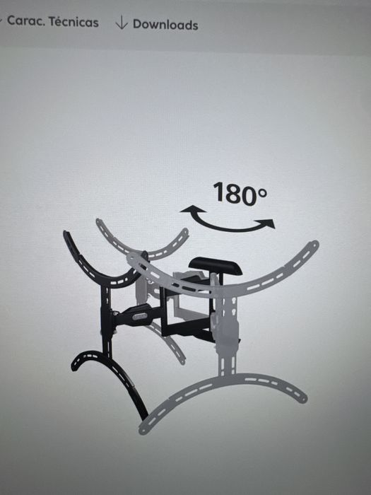 Suporte de TV Hama WB, 191 cm (75"), 45 kg - Novo em Caixa!